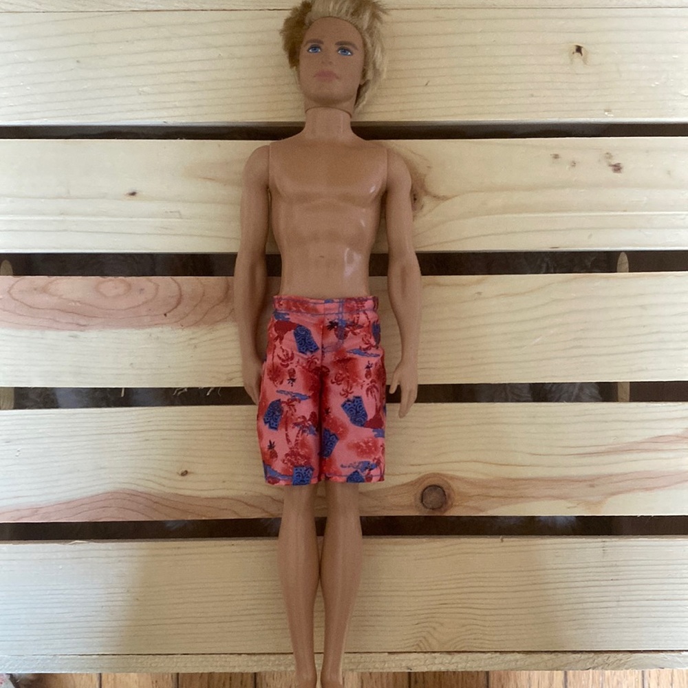 White Swim Male Barbie